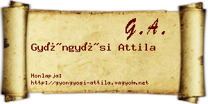 Gyöngyösi Attila névjegykártya