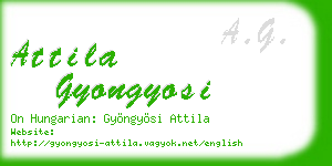 attila gyongyosi business card