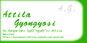 attila gyongyosi business card